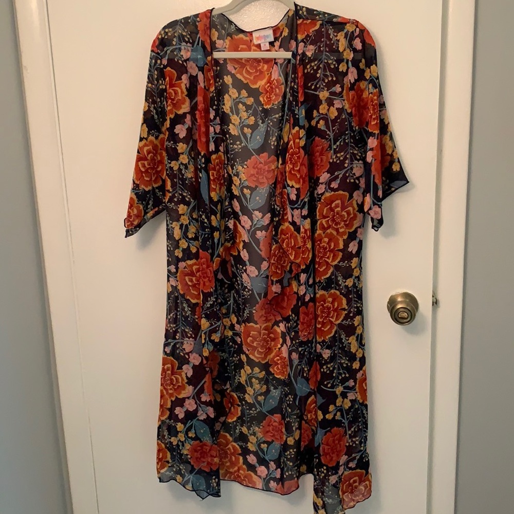 Floral lularoe kimono